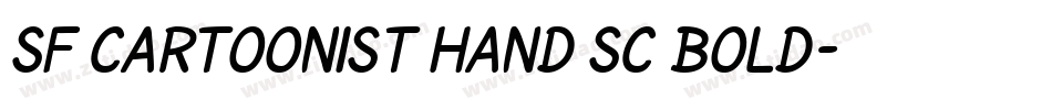 SF Cartoonist Hand SC Bold字体转换